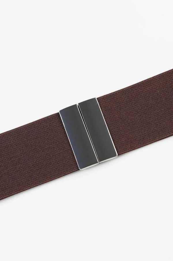 Pala D'oro Accessories Elasticated Belt In Coffee* Belts