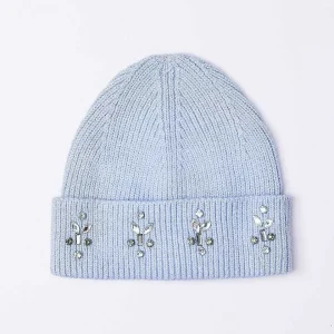 SOUL Accessories Embellished Beanie In Blue* Hats