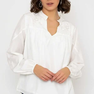 Rowen Avenue Embroidered Blouse In Ecru*Women Tops & Blouses