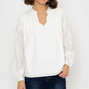 Rowen Avenue Embroidered Blouse In Ecru*Women Tops & Blouses