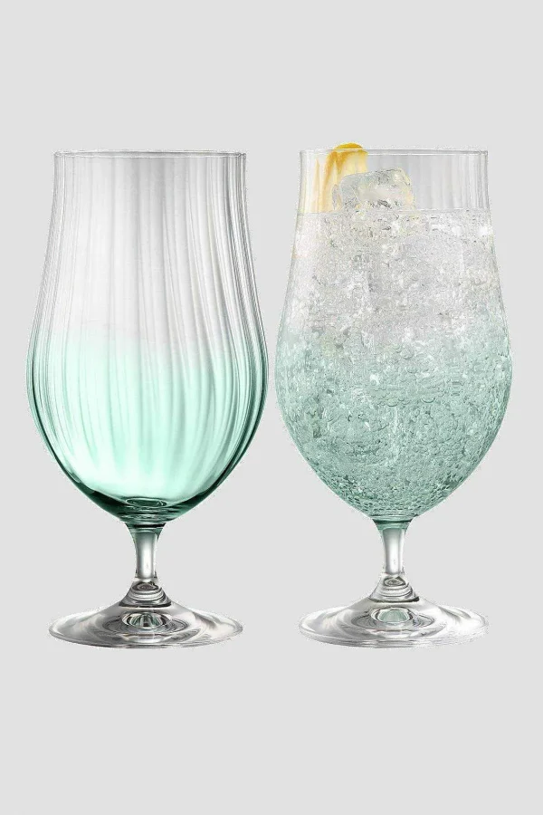 Galway Crystal Erne Aqua Craft Beer & Cocktail Glass Set* Glassware