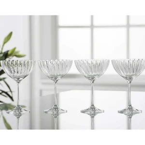 Galway Crystal Erne Champagne Saucer Set* Homeware