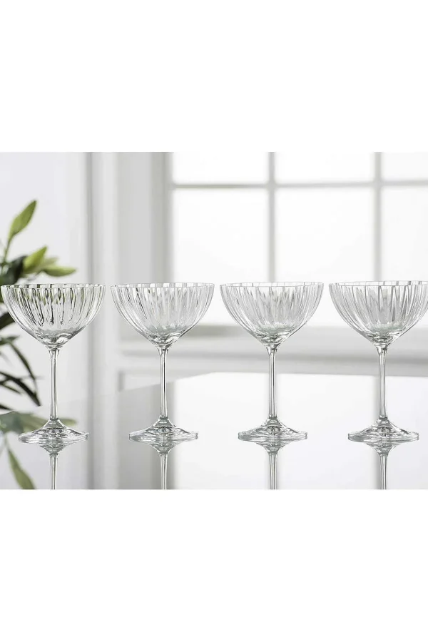 Galway Crystal Erne Champagne Saucer Set* Homeware