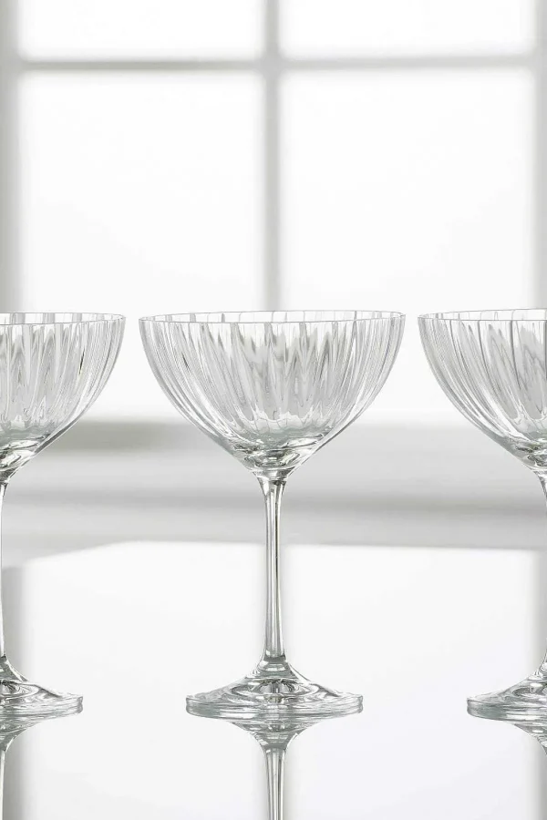 Galway Crystal Erne Champagne Saucer Set* Homeware