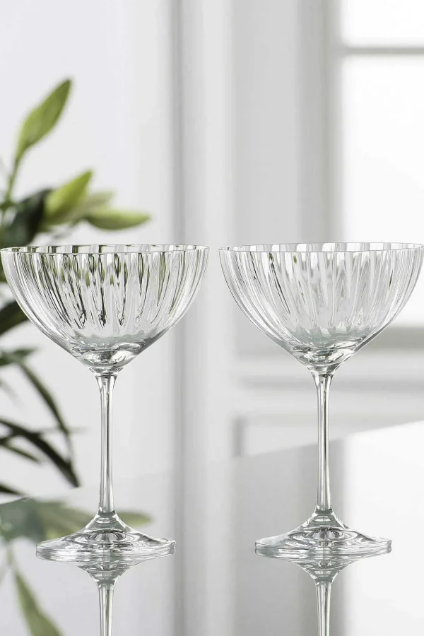 Galway Crystal Erne Champagne Saucer Set* Homeware