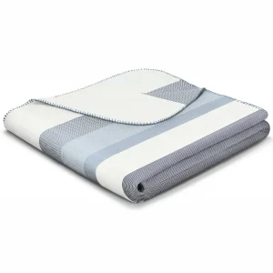 Biederlack Exact Blue Blanket* Homeware