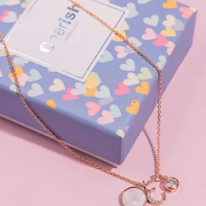 Cherish F Initial Necklace In Rose Gold* Teenager