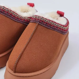 Cherish Accessories Faux Fur Cosy Slippers In Tan*Women Nightwear