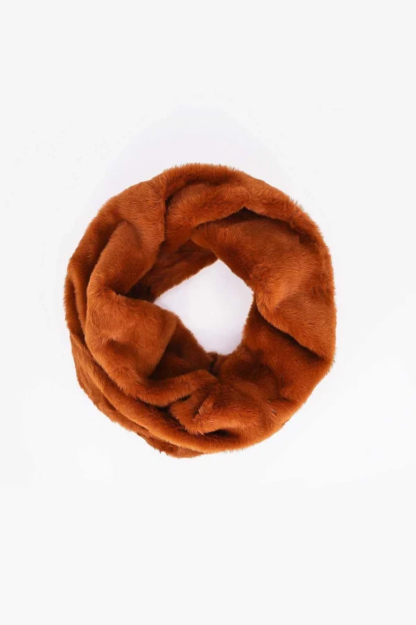 SOUL Accessories Faux Fur Snood In Tan* Accessories