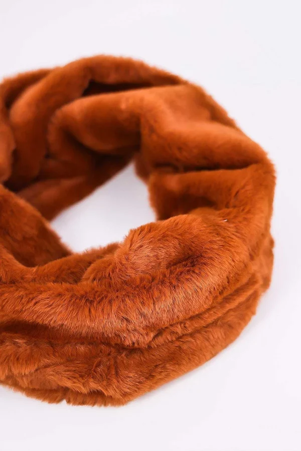 SOUL Accessories Faux Fur Snood In Tan* Accessories