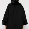 Pala D'oro Faux Fur Trim Jacket In Black*Women Coats & Jackets