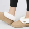 Aran Woollen Mills Faux Suede Adult Slipper Boots*Women Nightwear