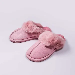 Cherish Accessories Faux Suede Mule In Pink*Women Nightwear