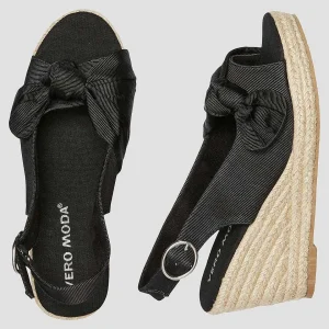 Vero Moda Felia Wedge Espadrille In Black* Footwear