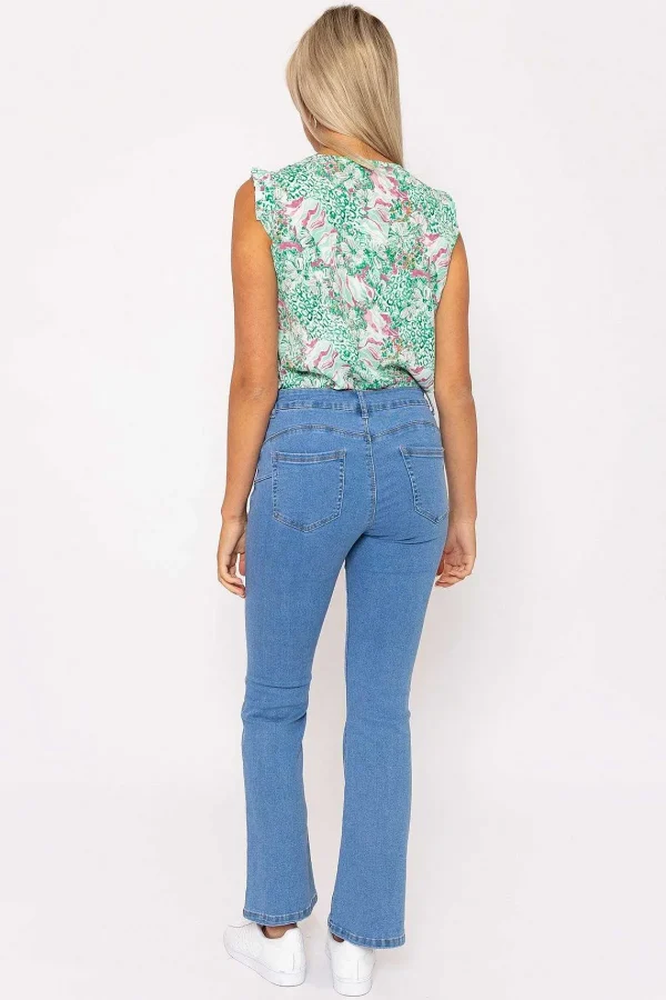 Denim Club Flare Denim Jeans In Blue*Women Jeans & Trousers