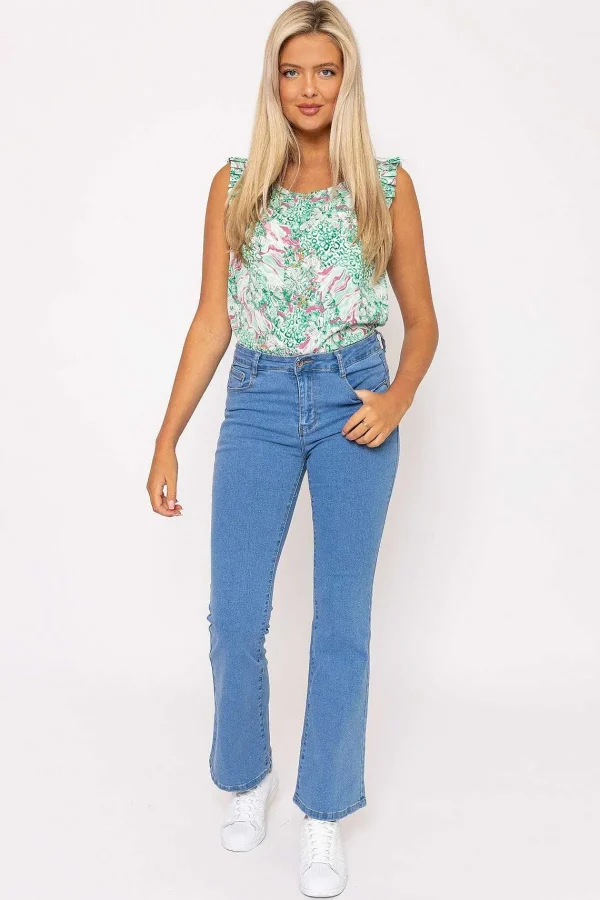 Denim Club Flare Denim Jeans In Blue*Women Jeans & Trousers