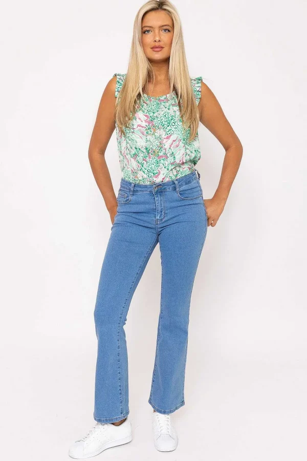 Denim Club Flare Denim Jeans In Blue*Women Jeans & Trousers