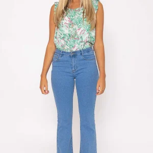 Denim Club Flare Denim Jeans In Blue*Women Jeans & Trousers