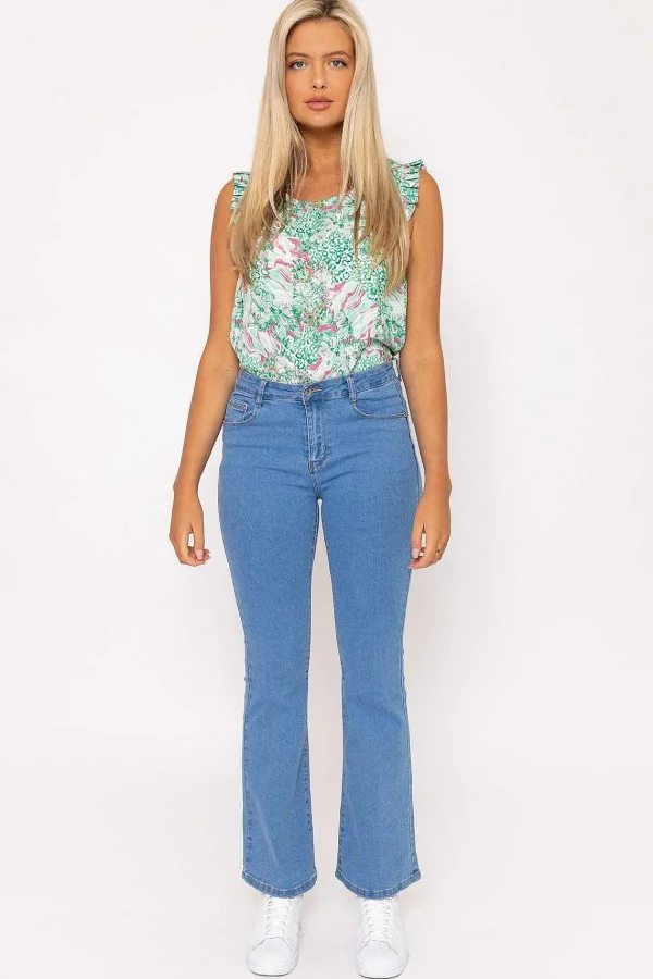 Denim Club Flare Denim Jeans In Blue*Women Jeans & Trousers