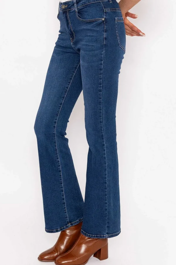 Denim Club Flare Denim Jeans In Indigo*Women Jeans & Trousers