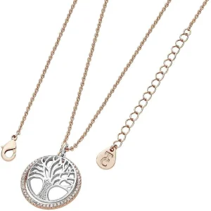 Tipperary Crystal Jewellery Floating Tree Of Life Circle In Rose Gold* Boxed Gifts