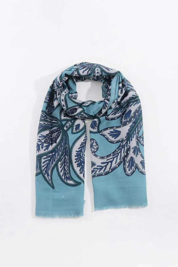 SOUL Accessories Floral Scarf In Blue* Accessories