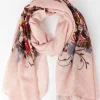 Pala D'oro Accessories Floral Scarf In Pink* Accessories