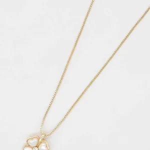 Joularie Flower Necklace In Gold* Necklaces