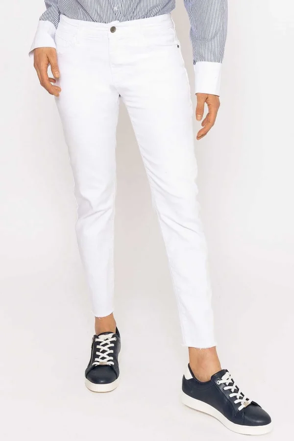 Kalisson Frayed Hem Jeans In White*Women Jeans & Trousers