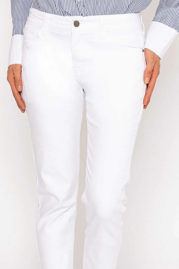 Kalisson Frayed Hem Jeans In White*Women Jeans & Trousers