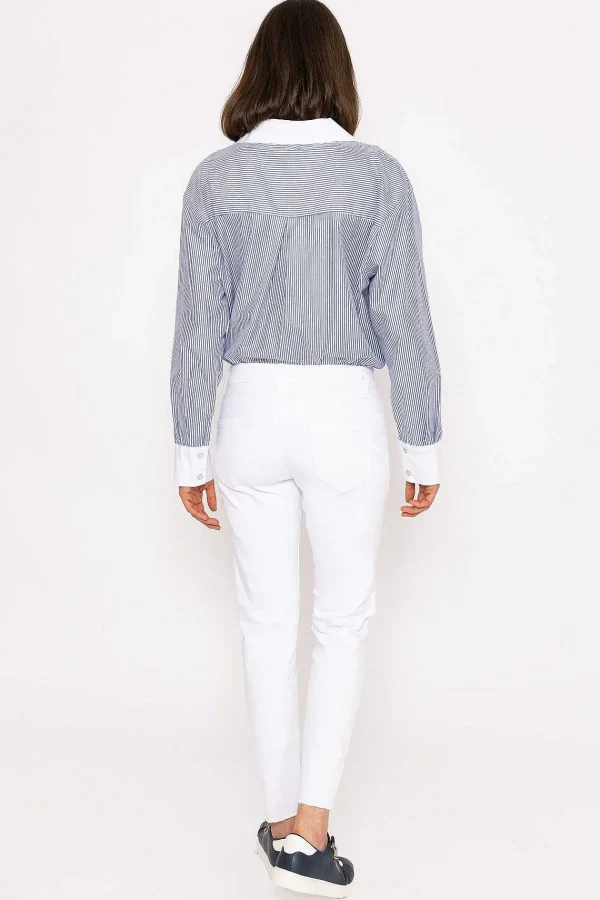 Kalisson Frayed Hem Jeans In White*Women Jeans & Trousers