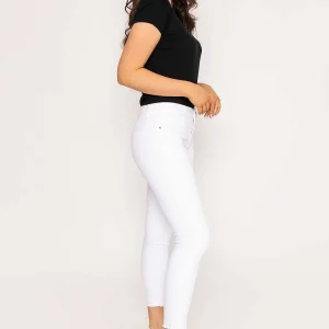 Kalisson Frayed Hem Jeans In White*Women Jeans & Trousers