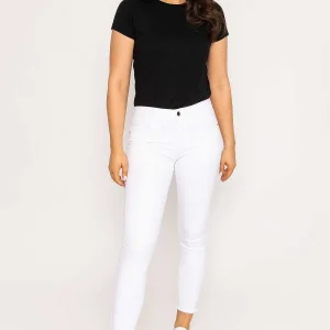 Kalisson Frayed Hem Jeans In White*Women Jeans & Trousers