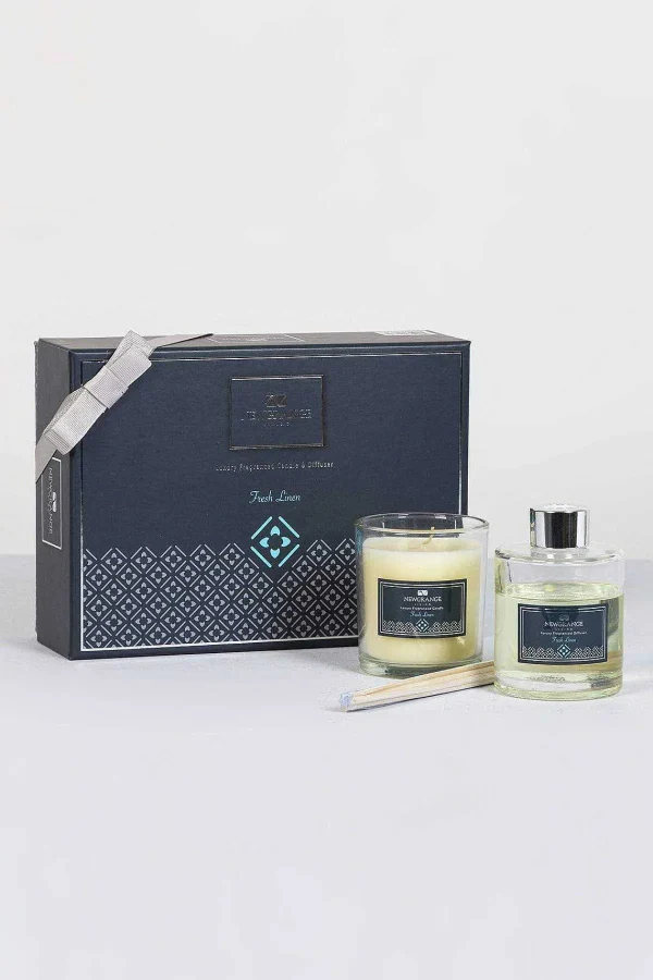 Newgrange Living Fresh Linen Candle And Diffuser Set* Homeware
