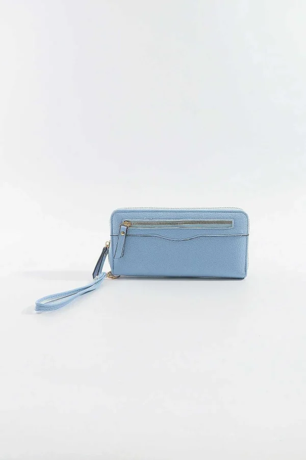 SOUL Accessories Front Zip Purse In Blue* Accessories