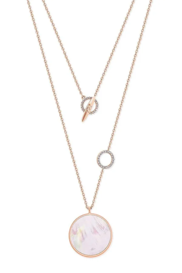 Tipperary Crystal Jewellery Full Moon Pendant In Rose Gold* Boxed Gifts