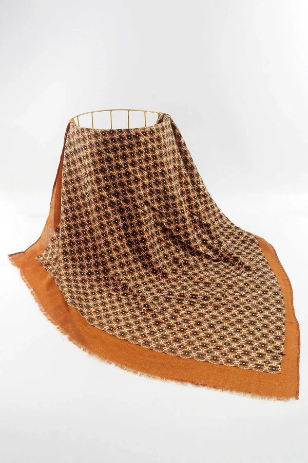 SOUL Accessories Geo Print Scarf In Brown* Accessories