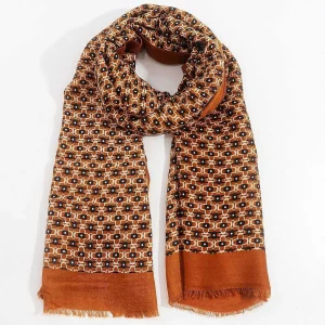 SOUL Accessories Geo Print Scarf In Brown* Accessories