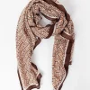 Pala D'oro Accessories Geo Print Scarf In Coffee* Accessories