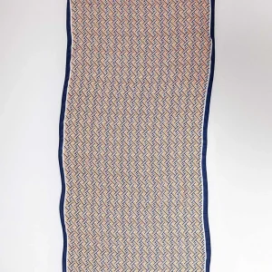 Pala D'oro Accessories Geo Print Scarf In Navy* Accessories