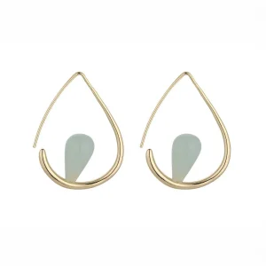 Knight & Day Gia Amazon Gemstone Hoops* Earrings