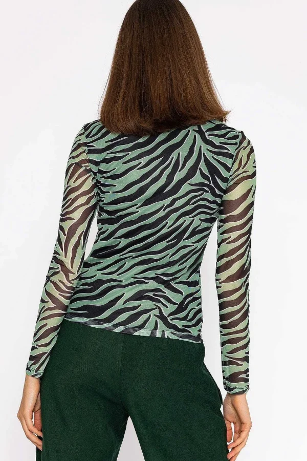 Vero Moda Gigi High Neck Top In Animal Print*Women Tops & Blouses