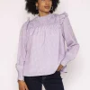 Rowen Avenue Gingham Blouse In Purple*Women Tops & Blouses