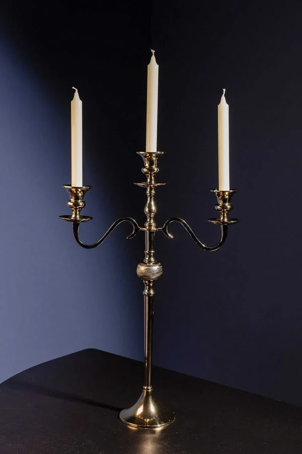 Atticus & Stone Gold 3 Arm Candelabra* Homeware