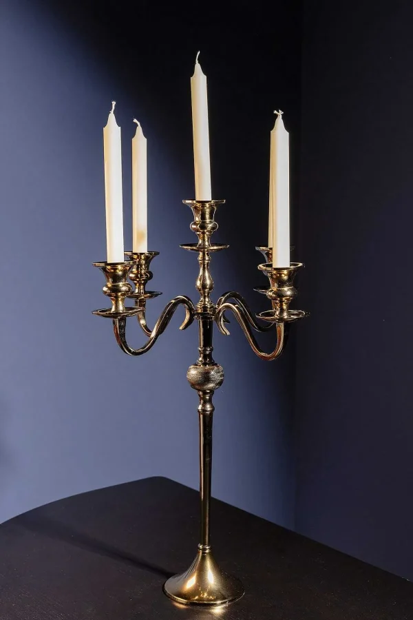 Atticus & Stone Gold 5 Arm Candelabra* Homeware