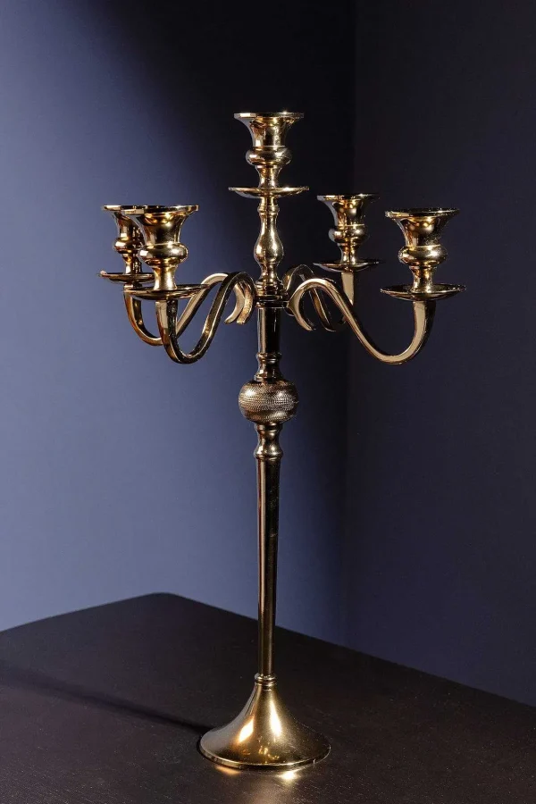 Atticus & Stone Gold 5 Arm Candelabra* Homeware