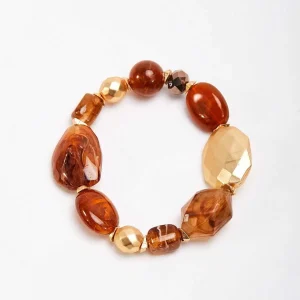 Soul Jewellery Gold And Brown Beaded Bracelet* Bracelets