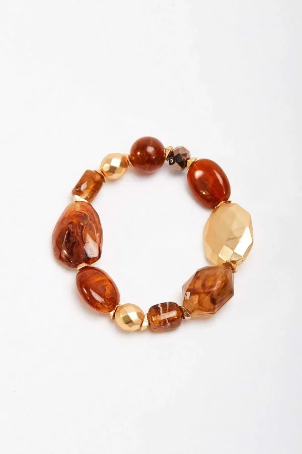 Soul Jewellery Gold And Brown Beaded Bracelet* Bracelets