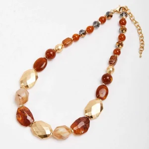 Soul Jewellery Gold And Brown Beaded Necklace* Necklaces