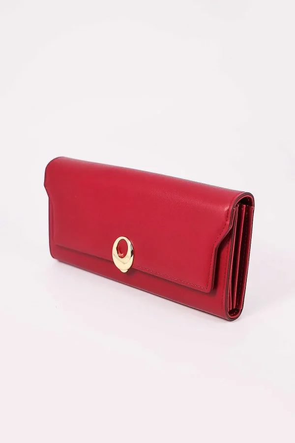 SOUL Accessories Gold Clasp Purse In Red* Gran